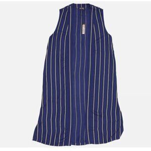Maliparmi Gile Flowing Striped Sleeveless Kimono - Retail $335 - NWT